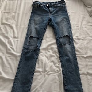 Distressed H&M jeans